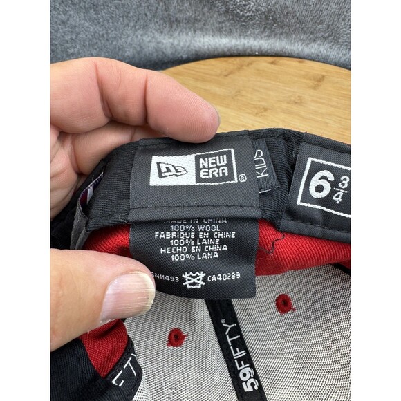 Cincinnati Reds Hat Cap Fitted Kids 6 3/4 Red MLB Baseball Wool New Era - Picture 11 of 11